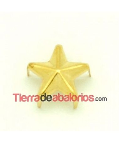 Tacha Estrella 15mm Dorada