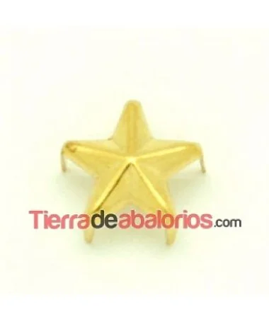 Tacha Estrella 15mm Dorada