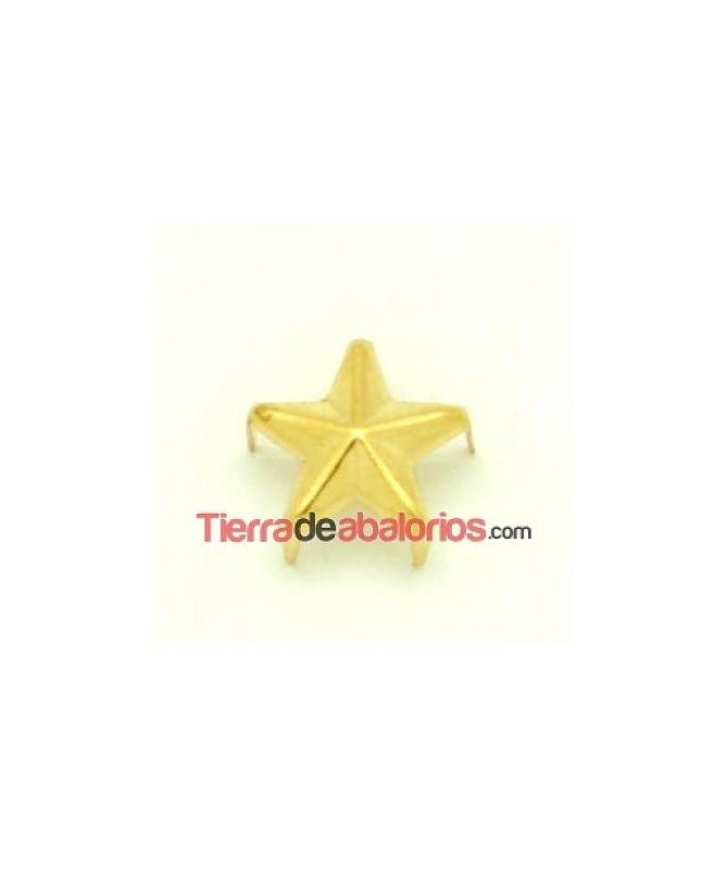Tacha Estrella 15mm Dorada