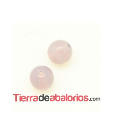 Perla de Cristal Checo 8mm Lila Opalino