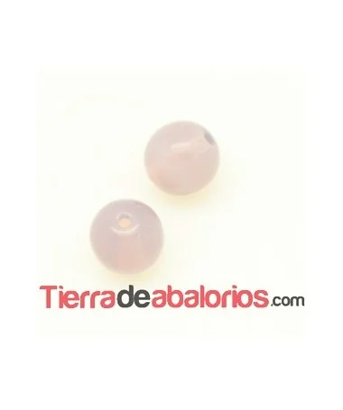 Perla de Cristal Checo 8mm Lila Opalino Perla de Cristal Checo 8mm Lila Opalino