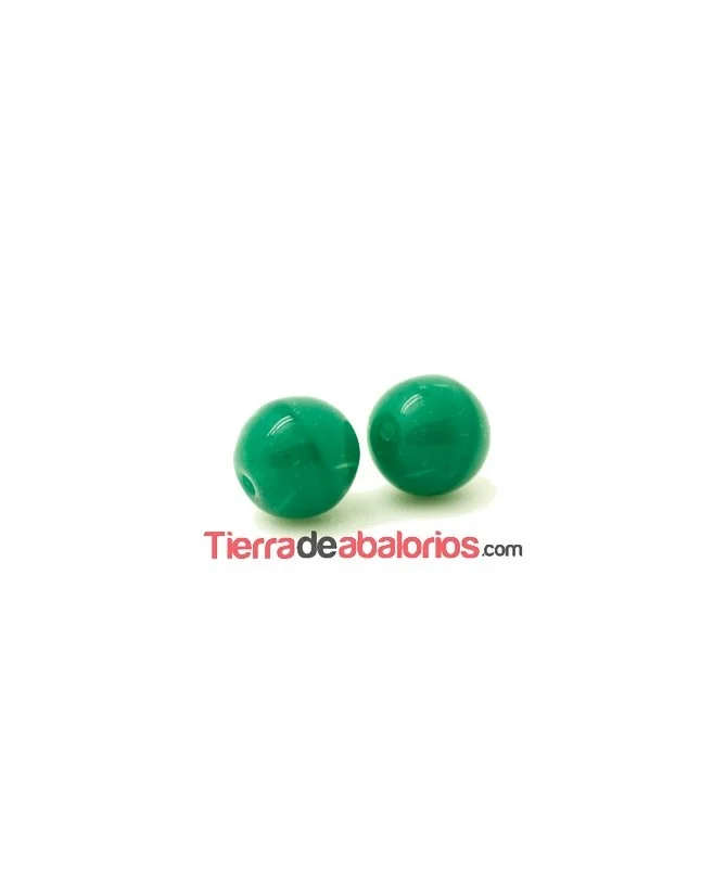 Perla de Cristal Checo 8mm Verde Opal