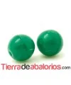 Perla de Cristal Checo 8mm Verde Opal