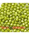 Facetada 4mm Olivine Opaco Brillante