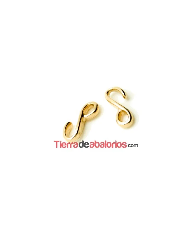 Cierre Gancho 19x8mm Dorado Matizado