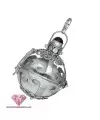 Llamador de Angeles Bola Blanca 28mm, Plata de Ley