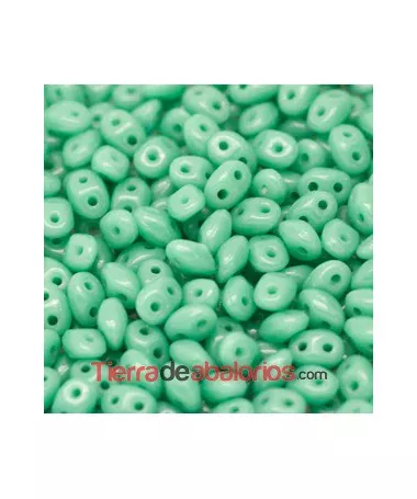 Twin Bead 2,5x5mm Turquesa Opaco