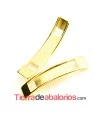Pasador Curvo para Vaquetilla 36x8mm Agujero 5x4mm Dorado