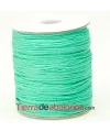 Cordón de Algodón Trenzado Brillante 1mm - Verde Pastel