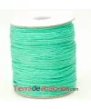 Cordón de Algodón Trenzado Brillante 1mm - Verde Pastel
