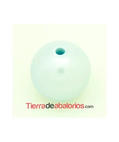 Resina Bola 14mm Agujero 2,8mm Celeste