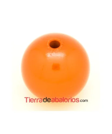 Resina Bola 25 Agujero 3,8mm Naranja Perlado Resina Bola 25 Agujero 3,8mm Naranja Perlado