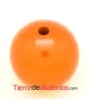 Resina Bola 25 Agujero 3,8mm Naranja Perlado