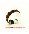 Rondel con Strass 10mm Agujero 5mm Smoked Topaz