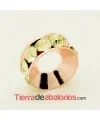 Rondel Oro Rosa con Strass 10mm Agujero 4,2mm Jonquil