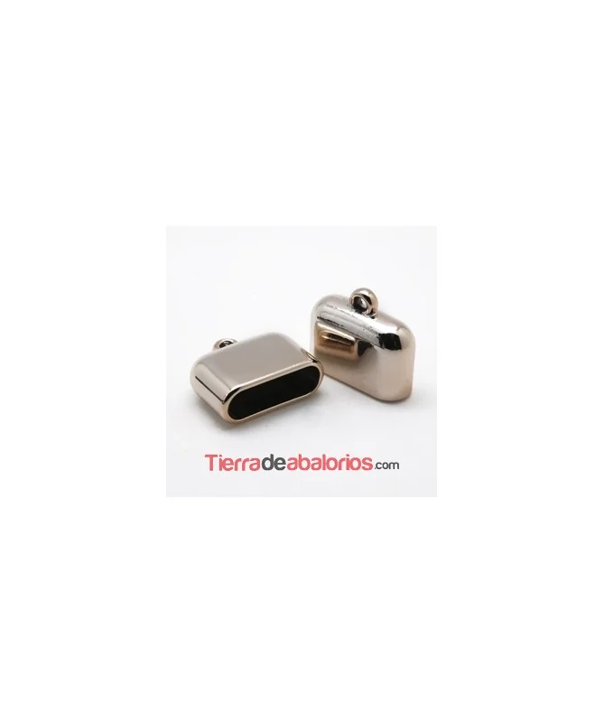 Terminal Laminado 28x23mm Agujero 25x9mm Oro Rosa