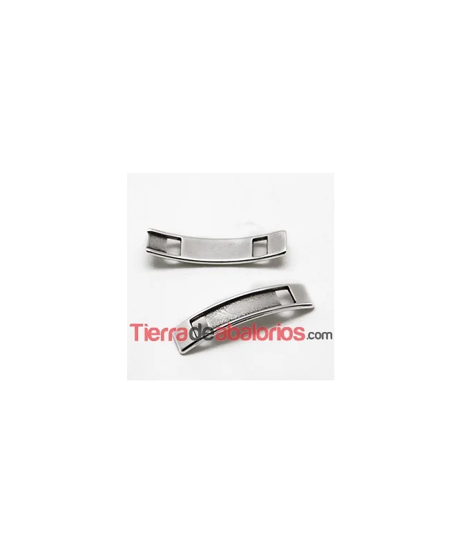 Pasador Curvo para Vaquetilla 36x8mm Agujero 5x4mm, Plateado