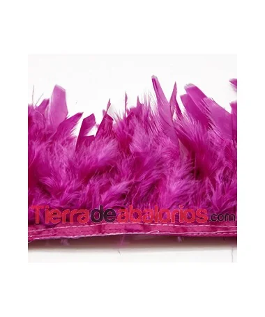 Fleco de Pluma de Pavo 10/12cm aprox. Fucsia (20cm) Fleco de Pluma de Pavo 10/12cm aprox. Fucsia (20cm)