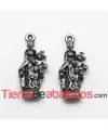 Colgante Virgen del Carmen 19x9mm, Plateado
