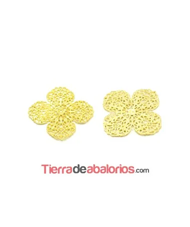 Filigrana Trebol 4 Hojas 47mm, Dorada