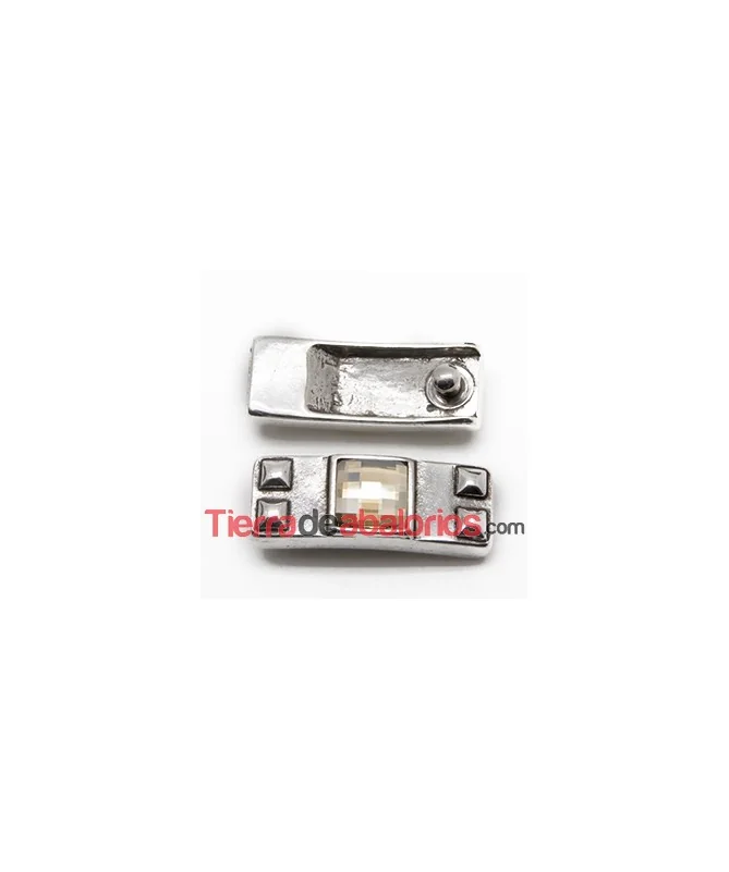 Broche con Terminal 34x13mm Agujero 10x3mm con Swarovski