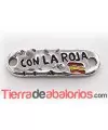 Conector Curvado 36x12mm, con La Roja, Plateado
