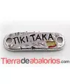 Conector Curvado 36x12mm Tiki Taka, Plateado