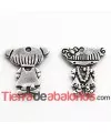 Charm Lolita 21x17mm Coqueta, Plateada