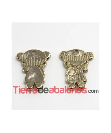 Charm Lolita 21x17mm Enfermera, Dorada