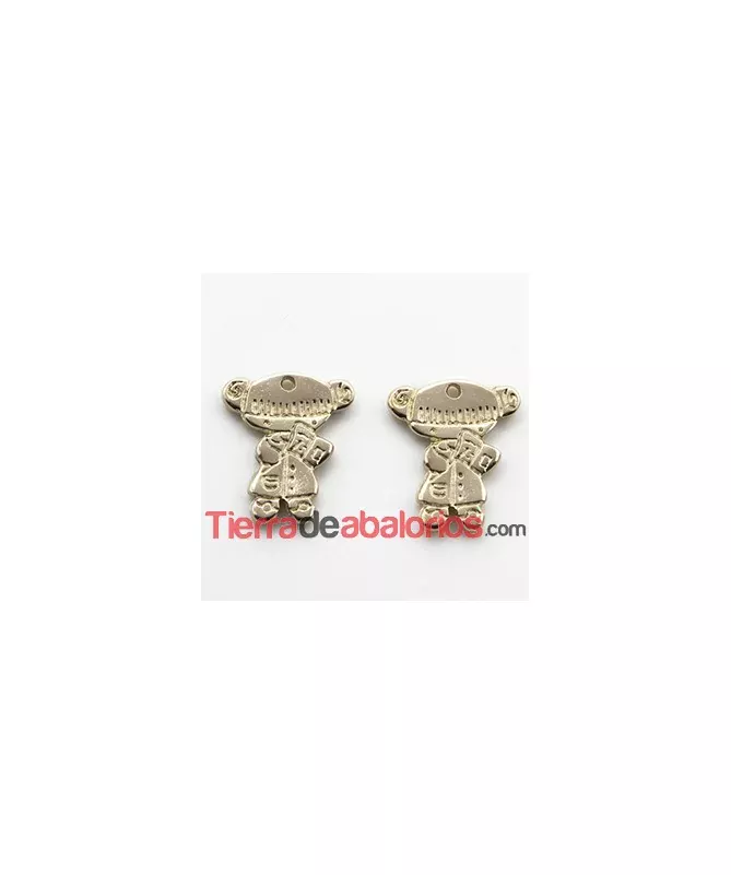 Charm Lolita 21x17mm Profesora, Dorada
