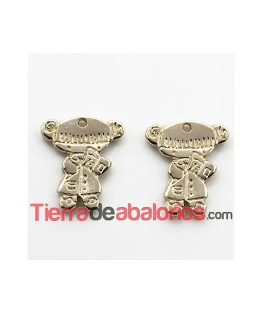 Charm Lolita 21x17mm Profesora, Dorada