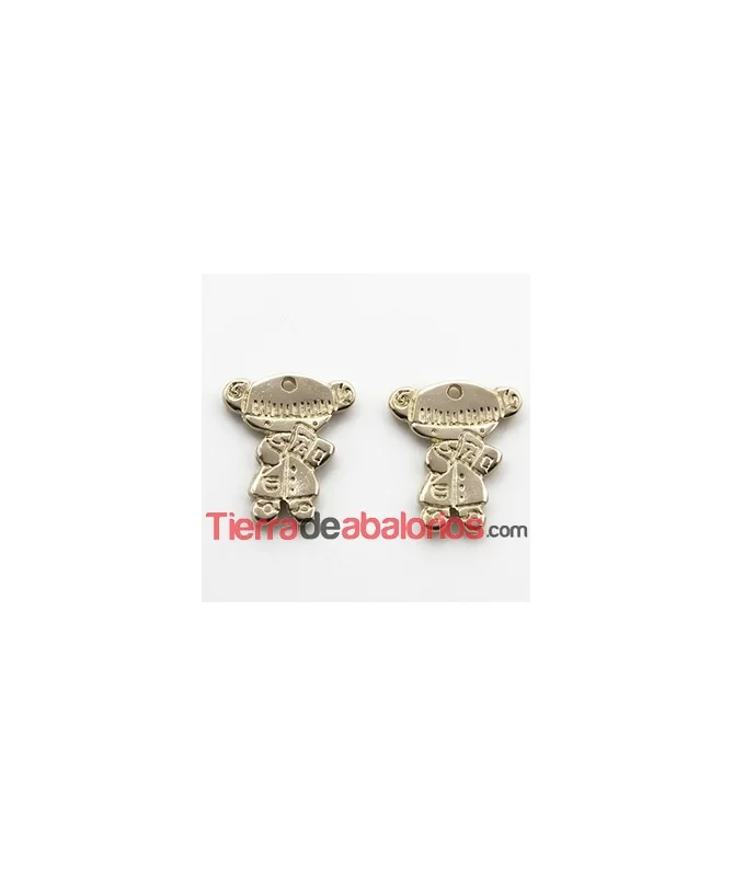 Charm Lolita 21x17mm Profesora, Dorada