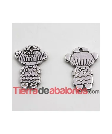 Charm Lolita 21x17mm Flamenca. Plateada Charm Lolita 21x17mm Flamenca. Plateada