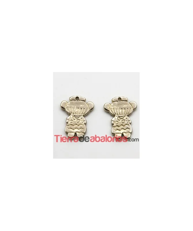 Charm Lolita 21x17mm Flameca, Dorada