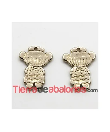 Charm Lolita 21x17mm Flameca, Dorada