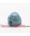 Resina Media Bola Facetada 12x11mm Azul