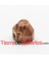 Resina Media Bola Facetada 12x11mm Ambar