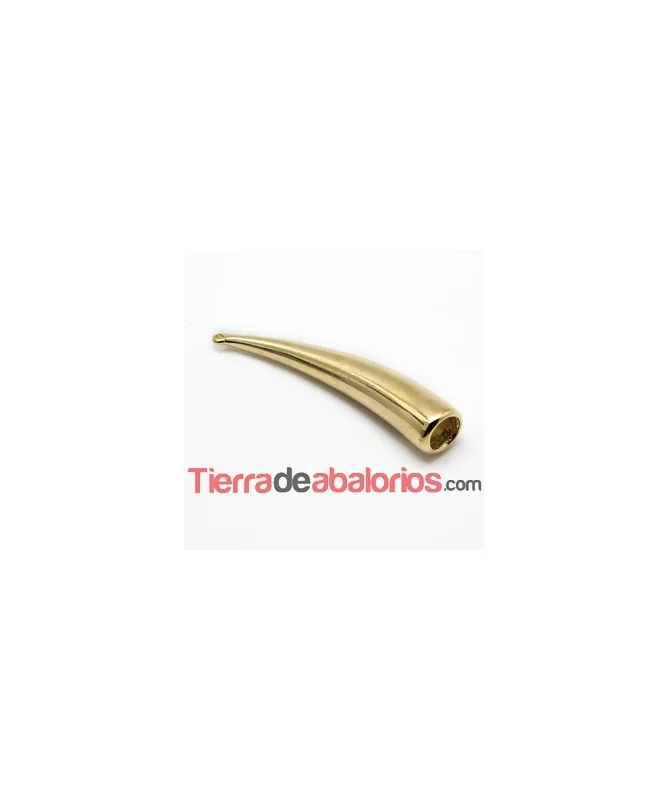 Terminal Cuerno 66mm Agujero 10mm Dorado - Lado Derecho