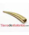 Terminal Cuerno 66mm Agujero 10mm Dorado - Lado Derecho