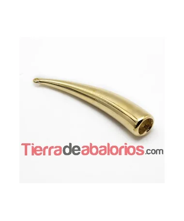 Terminal Cuerno 66mm Agujero 10mm Dorado - Lado Izquierdo