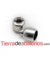 Terminal 17x14mm Agujero 10mm, Plateado