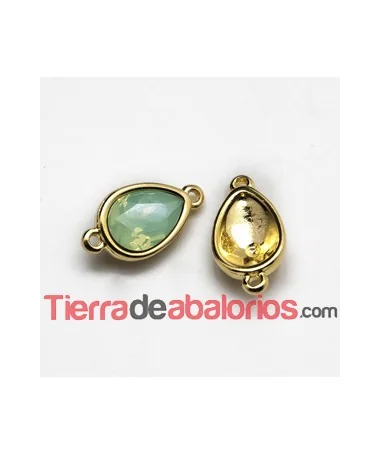 Conector para Cabujón Paar 14x10mm, Dorado Conector para Cabujón Paar 14x10mm, Dorado