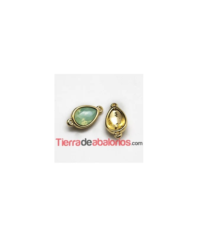 Conector para Cabujón Paar 14x10mm, Dorado