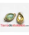 Conector para Cabujón Paar 14x10mm, Dorado