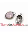 Colgante Engaste para Cabujón de 14x10mm, Plateado