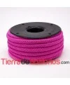 Cordón Trenzado de Rayón 9mm Fucsia Fluor