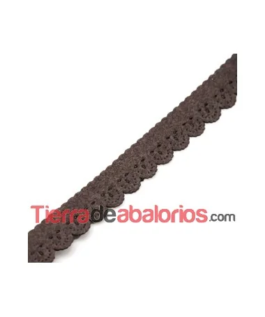 Tira Antelina Troquelada 19mm Marrón Oscuro Tira Antelina Troquelada 19mm Marrón Oscuro