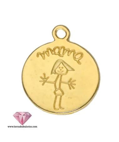 Medalla 19mm Mamá Dorada Medalla 19mm Mamá Dorada