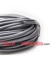 Caucho Hueco 5mm Agujero 3,2mm Plata