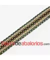 Tira Plana de Algodón 20mm Beige-Multicolor